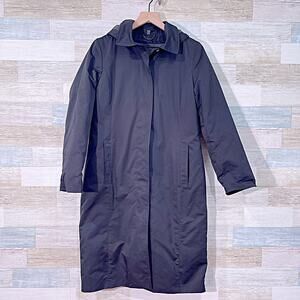 AMERICAN AIRLINES Midi Winter Coat Detachable Liner Black Thinsulate Womens 4 4R